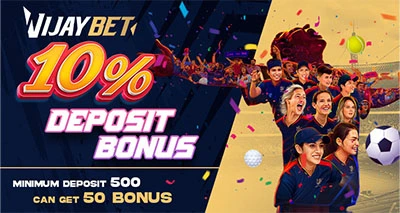 VijayBet 10% Deposit Bonus